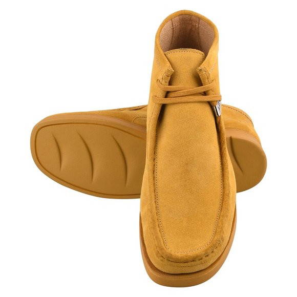Humara Joe MEN\'S MUSTARD SUEDE LEATHER CHUKKA CASUALS main image 4